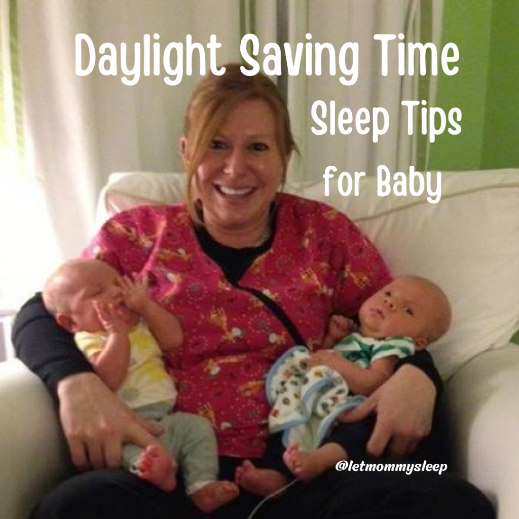 Newborn and infant twins sleep tips during the time change