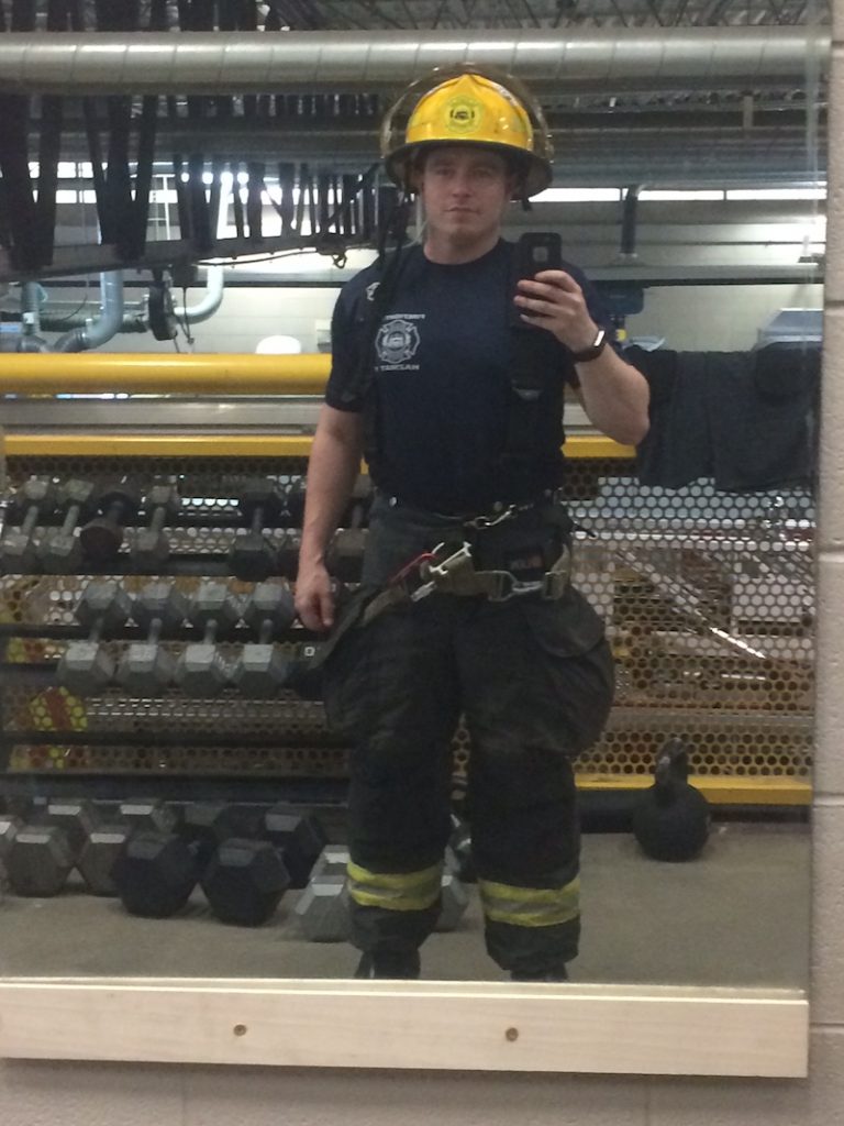 firefighter dad on shift while night nannies support mom and baby