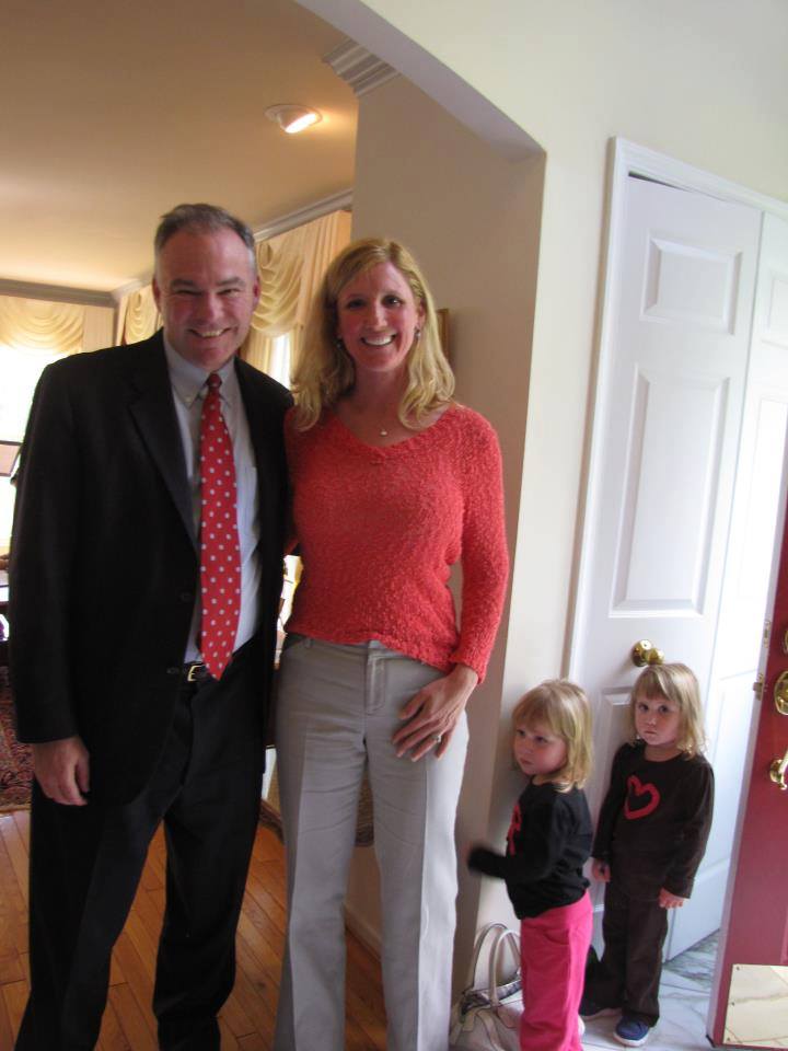 Senator TIm Kaine and Denise Stern in support of Mission Sleep 
