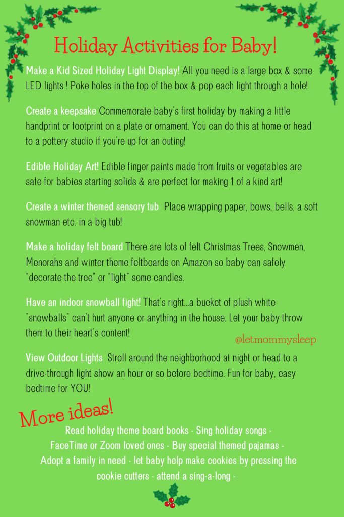 12 Holiday Activities to Do with Baby