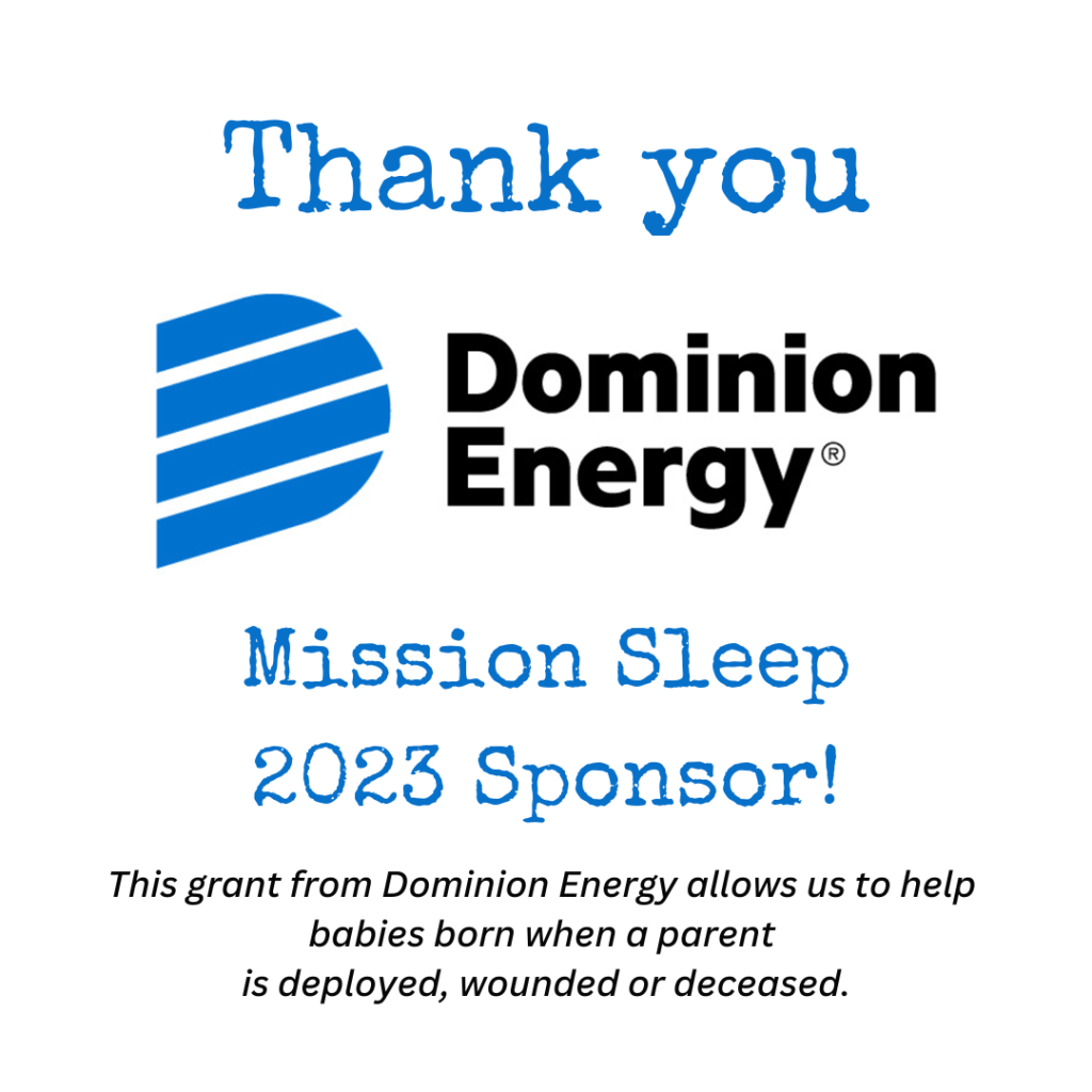 Thank you Dominion energy for this newborn care grant