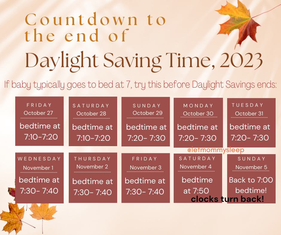 Daylight Saving Sleep Tips for Babies 2023
