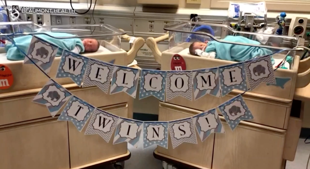 newborn twins born during covid