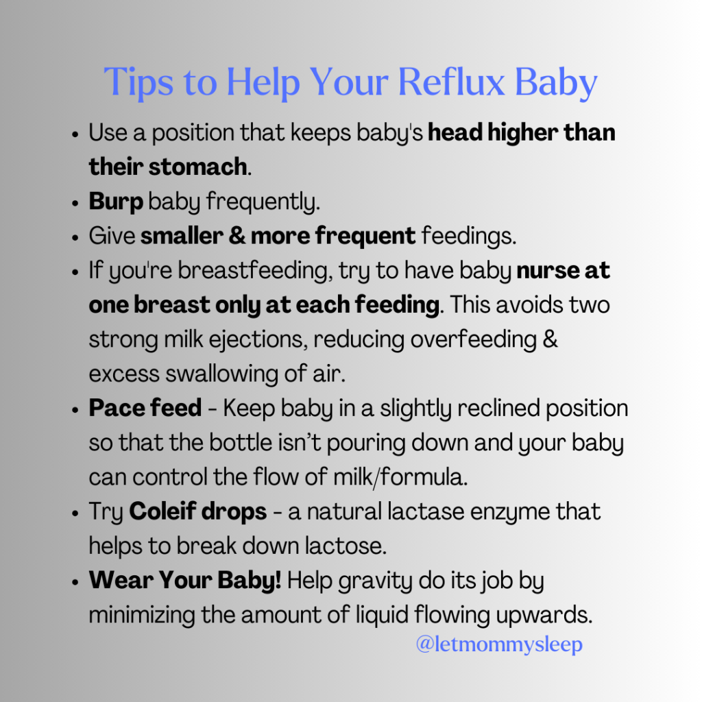 How to Soothe a Baby with Reflux