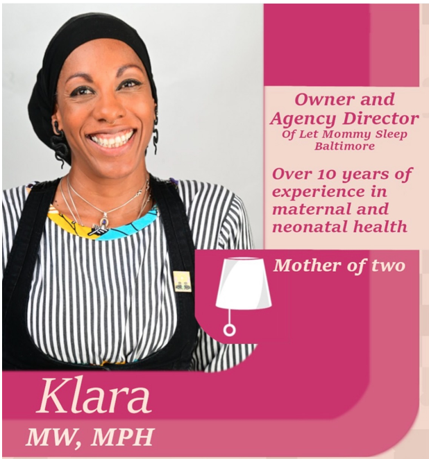 Klara, MPH, MW heads up a New Standard of Postpartum & Overnight Newborn Care in Maryland