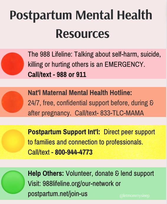 Nationwide Postpartum Mental Health Resources