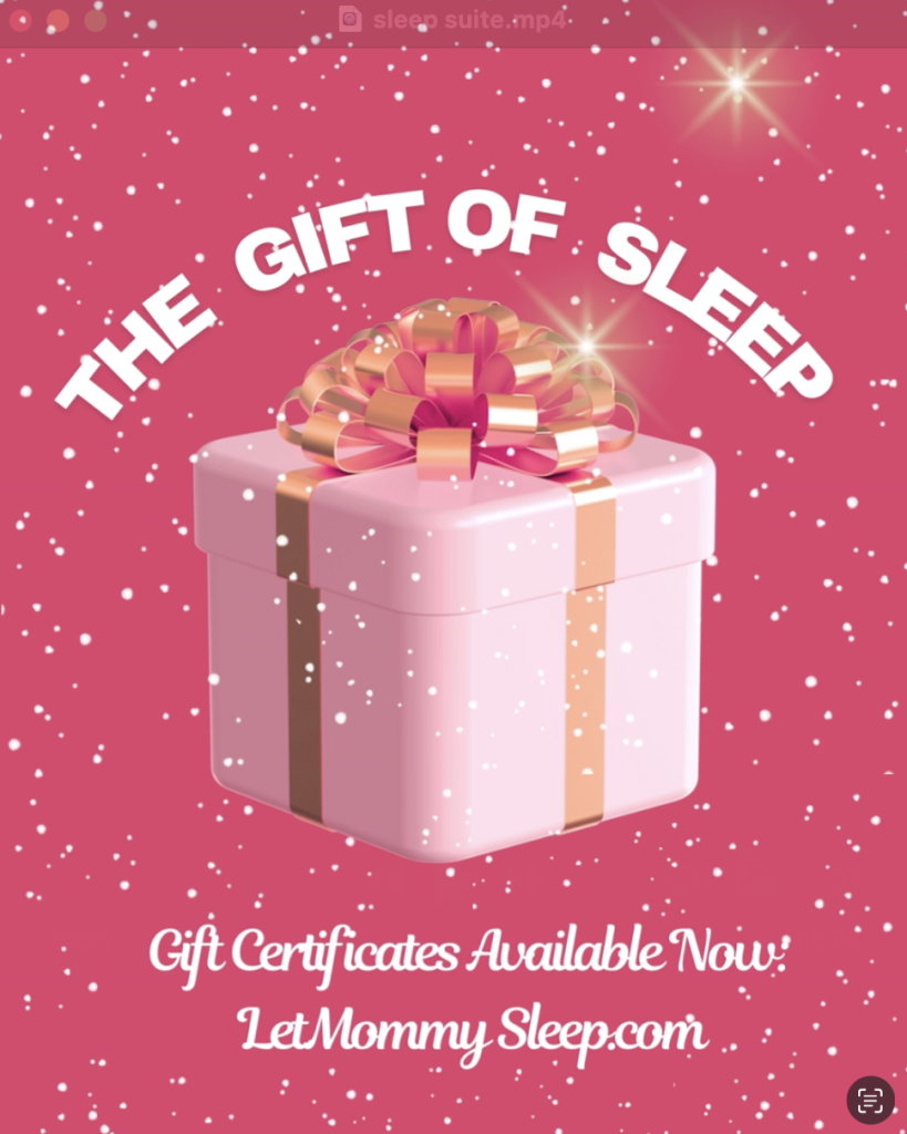 Let Mommy Sleep gift certificates for Night Nanny Service