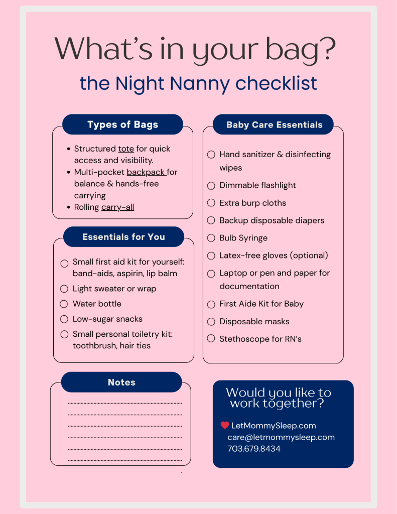 Night Nanny Checklist